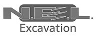 N.E.L. Excavation logo